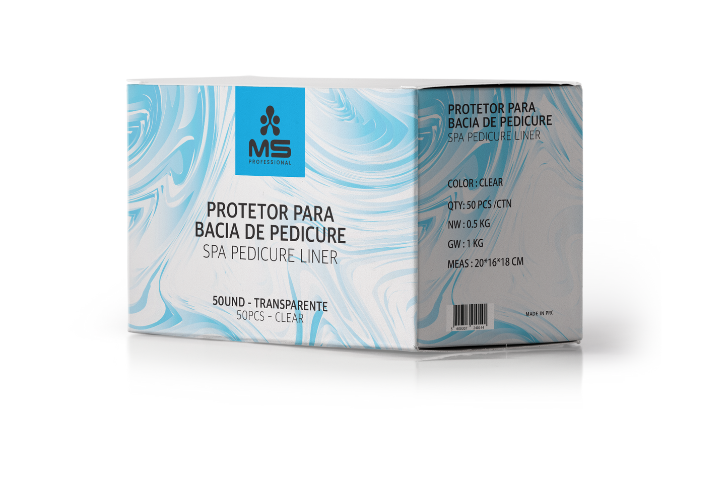 SPA PEDICURE LINER 90CMS - 50PCS - CLEAR