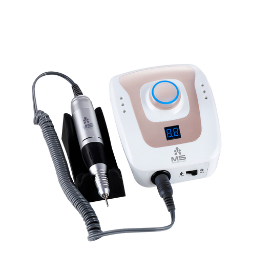 SET MANICURE DIGITAL 35000RPM - MS PRO - 3 BLACK CERAMIC BITS