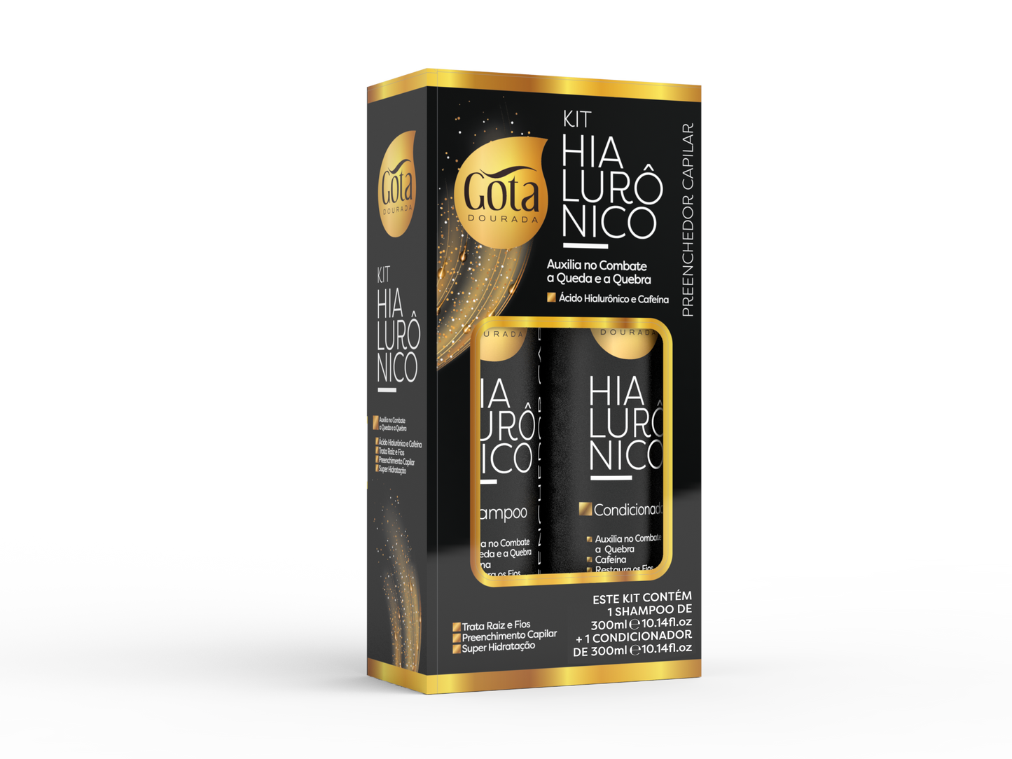 KIT SH+COND. PREENCHEDOR HIALURÔNICO 300ML