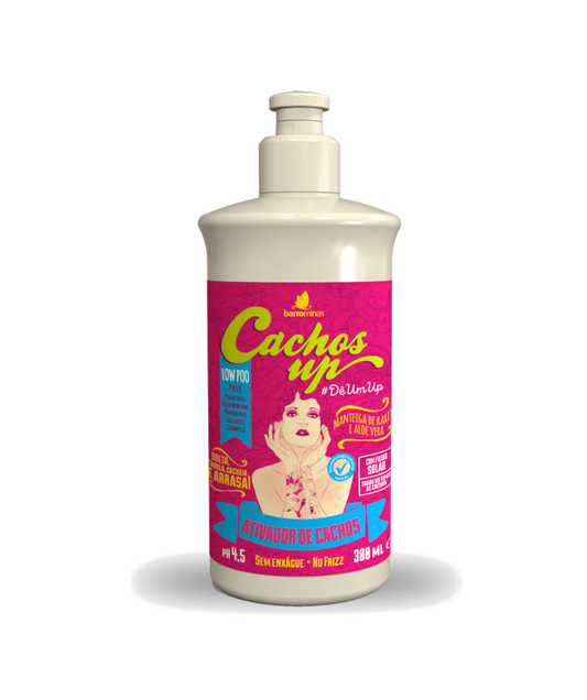 Barrominas Cachos Up Ativador de Cachos Low Poo Todo Tipo de Cacho 300ml