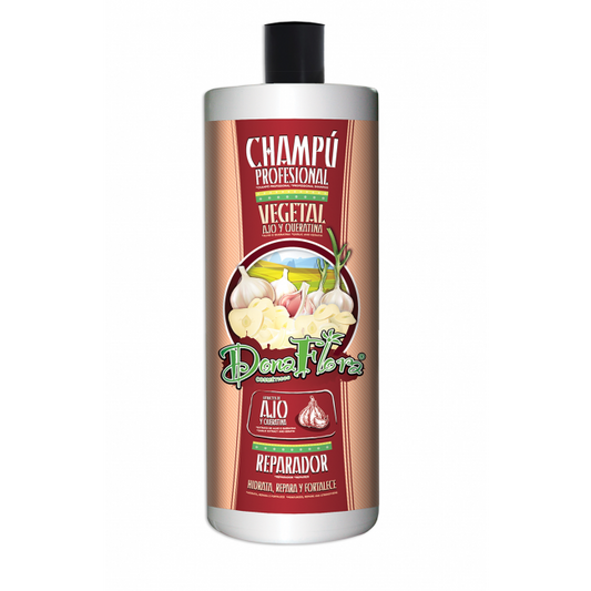 DonaFlora Champú Ajo y Queratina 1000ml