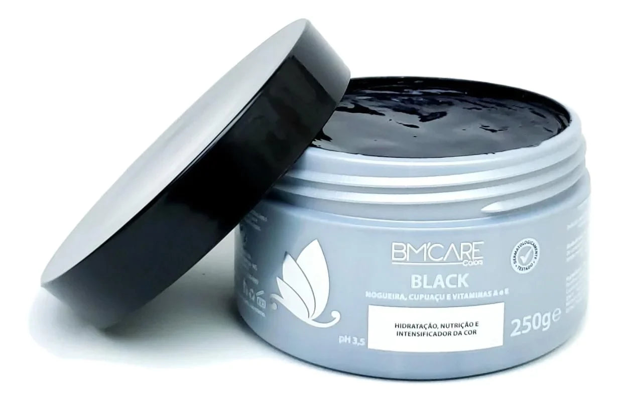 Barrominas BMCare Black Máscara Hidratação Intensificadora Cor Cabelo Preto 250ml